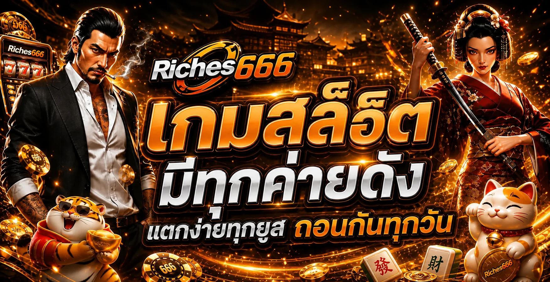 สล็อต Riches666 เกมยอดนิยมหลายค่าย